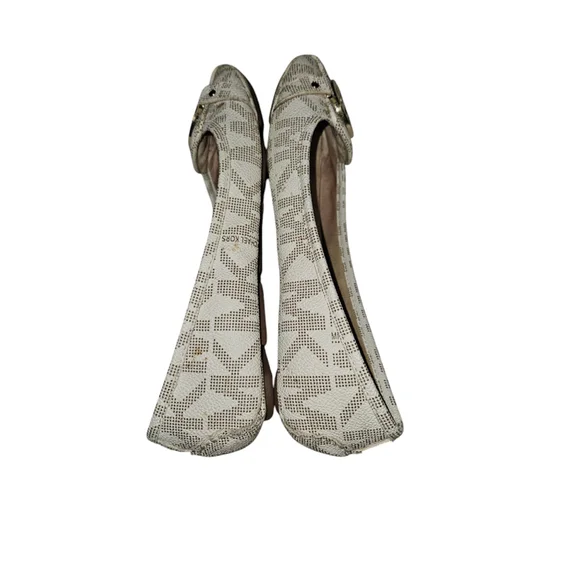 Michael Kors MK Flats Loafers Shoes Women's Size 7.5 Vanilla - Picture 9 of 12
